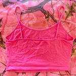 hot pink angel heart silver rhinestone cami Photo 2