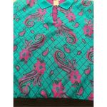 Cricket lane vintage paisley quilted collared pullover sweater size xlarge Blue Photo 2