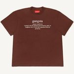 4hunnid Gangsta Definition Brown Graphic YG T-shirt Photo 0