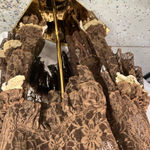 Spirit Halloween  Steampunk‎ Costume Skirt Vest Mask Adult M/L Brown Gothic Gears Photo 11