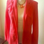 Burnt orange one button stretch blazer Photo 0