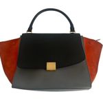 CELINE 2WAYHand Bag Trapeze Shoulder bag Gray x Black x Orange Photo 1