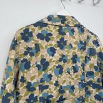 Old Navy Colorful Floral Y2k Trench Coat Jacket Cotton Size Medium Photo 10