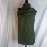 Market & Spruce Market & Sprue Army Green Outdoor Hooded Zip Front Cargo Gorpcore Vest Sz Small Photo 3