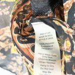 Soft Surroundings  Isabella Black Sheer Paisley Print Chiffon Kimono, Size Large Photo 3