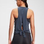 Gap  Fit Breathe Dark Blue Tie Back Tank Top Size Small Photo 1