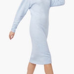 JustFab  Baby Blue Knit Midi Sweater Dress Size S Photo 0