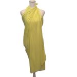 Chic Light Yellow Sheer Wrap approximately 43x70” so many ways to style worn 1x Yellow Photo 2