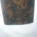 Harolds 2 30x20 Chocolate Paisley Courderoy Crop Pants Brown Photo 5