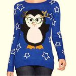 Derek Heart Ugly Holidays Penguin Sweater Sz S Photo 0
