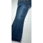 American Eagle Bootcut Wide Leg Pocket Embroidered Details Blue Jean sz 12 Photo 5