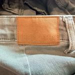 Judy Blue  Cropped Straight Jeans Raw Hem Sage Green 16W Stretch Earthy Boho Photo 7