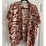 Rachel Zoe Womens Small Linen Blend Kimono Boho Festival Photo 0