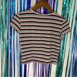 American Eagle Stripped Crop Top Photo 2