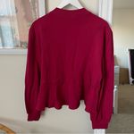 Anthropologie  Cutwork Swing Sweatshirt Top Photo 3