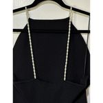 Favorite Daughter Imitation Pearl Strap Dress Black Size XL NWT Ribbed Knit Photo 10