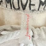 Free People  Movement For The Win Oatmeal Beige Off-Shoulder Sweatshirt XS EUC Photo 3