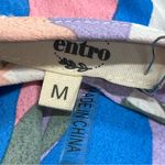 Entro NWT Pastel Colorful Halter Maxi Dress size M sleeveless watercolor wedding guest Photo 1