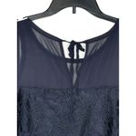 Ann Taylor Ann Taylor Women's Top Embroidered Floral Sleeveless Tie Back Crew-Neck Medium Photo 8