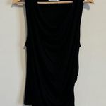 Michael Stars Black Sleeveless Drape Top Photo 0