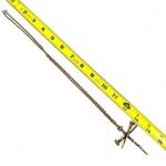 Gold tone Nail Cross pendant Necklace Photo 5