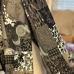 Dress Barn Womens 3X Black White Long Sleeved Open Front Casual Patchwork Jacket Photo 3