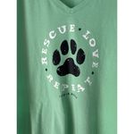 Life is Good NWT  Crusher T-Shirt Green Rescue Love Repeat Paw Graphic Sz Small Photo 2