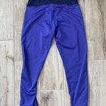 Nike Dri-Fit Womens Purple/Black/White Running Cropped Legging with Drawstring S Photo 4