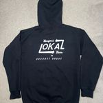 Gildan Black Zip-Up Hoodie with Lokal Coconut Grove (Miami) Size Small Photo 1