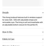 KNIX The Papaya Bodysuit Black Women’s Thong Large + Photo 3