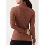 Athleta Flurry mock turtleneck stretch base layer top M Photo 2