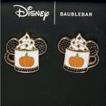 Disney nwt BaubleBar Pumpkin Earrings Mickey Spice Latte Fall Halloween harvest Photo 1
