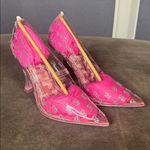 Barbie x ALDO Barbietessy Collection Pink Stiletto Heel Monogrammed B 8 *READ Silver Photo 10