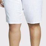 Eileen Fisher White Tapered Shorts Tencel Size Medium Bermuda Photo 0