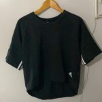 Adidas Black Short Sleeved Crop Top size Large Photo 0