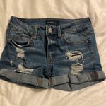 Aeropostale Low Rise Midi Denim Shorts Photo 0
