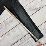 Spanx Faux Leather Leggings Black Metallic Size XL Petite NEW Photo 3