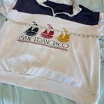 VTG 90s San Francisco California Sailboat Graphic 1/4 Zip Pullover Sweatshirt. Blue Size L Photo 2