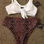 Zaful Snake Skin High Waisted Bikini Photo 0