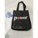 Lululemon Poser Tote Bag Reusable Shopping Bag Black Logo Photo 1