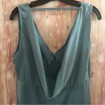 Cider  Baby Blue V Neck Halter Midi Dress Photo 9