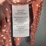 a.n.a .N.A Womens Floral Button Up Patterned Blouse Cuffed Sleeves Size L Large Photo 3