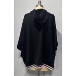 Hanes Women’s Pajama Set Black Oversized Short Sleeve Hoodie Top & Pants Size S Photo 3