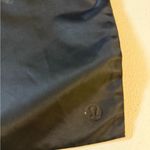 Lululemon  Satin Black Storage Gym Shoe Small Laundry Bag 12”x14” Drawstring Dust Photo 1