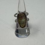 Kendra Scott Elyse Sterling Silver Double Band Ring Mother Of Pearl Stone 6.5 Photo 0