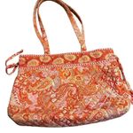 Vera Bradley  Sherbet Pattern Purse Bag Quilted Orange Pink Photo 1