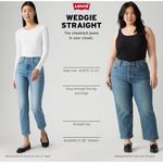 Levi's NWT Wedgie Straight Jeans Struck By Lightning 29x28 – 29 Photo 5