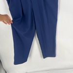 ASOS Stretch Blue Sleeveless Collared Tapered Leg Utility Jumpsuit Size 14 Photo 6