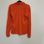 Nike Dri FIT Orange Long Sleeve 1/4 Zip Running Athletic Pullover Women L Photo 4
