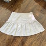 SheIn Preppy Coquette White Pleated Mini Skirt Pink Stitching Heart Buttons A-Line XS Photo 5